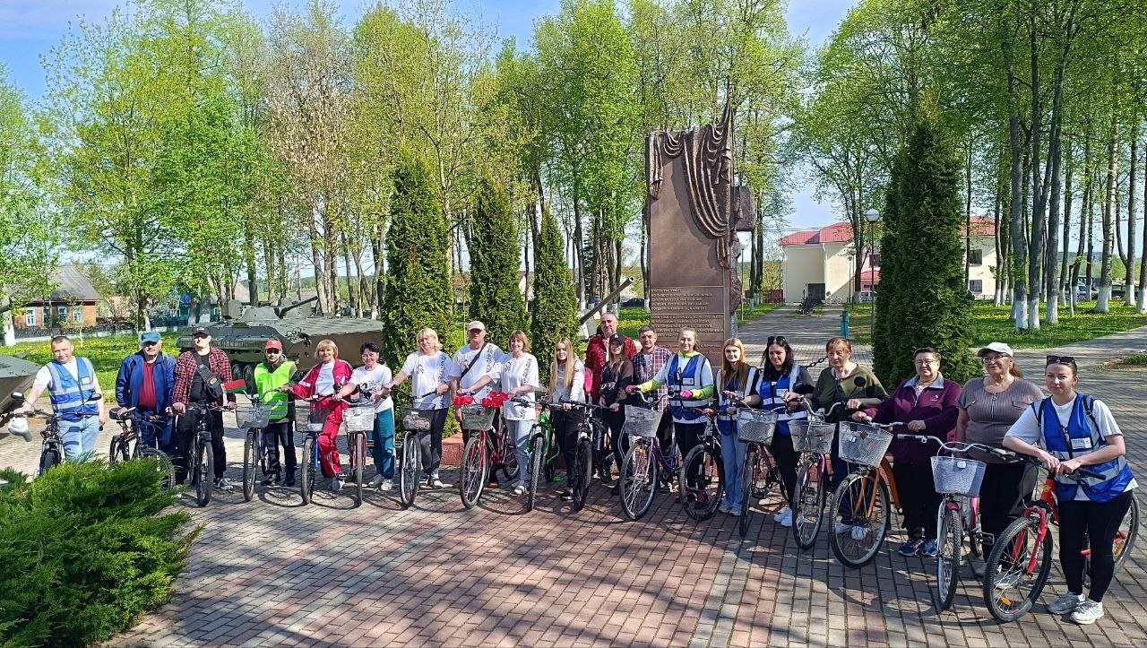 Велопробег "Дорогами Победы" сегодня прошёл в Бешенковичах
