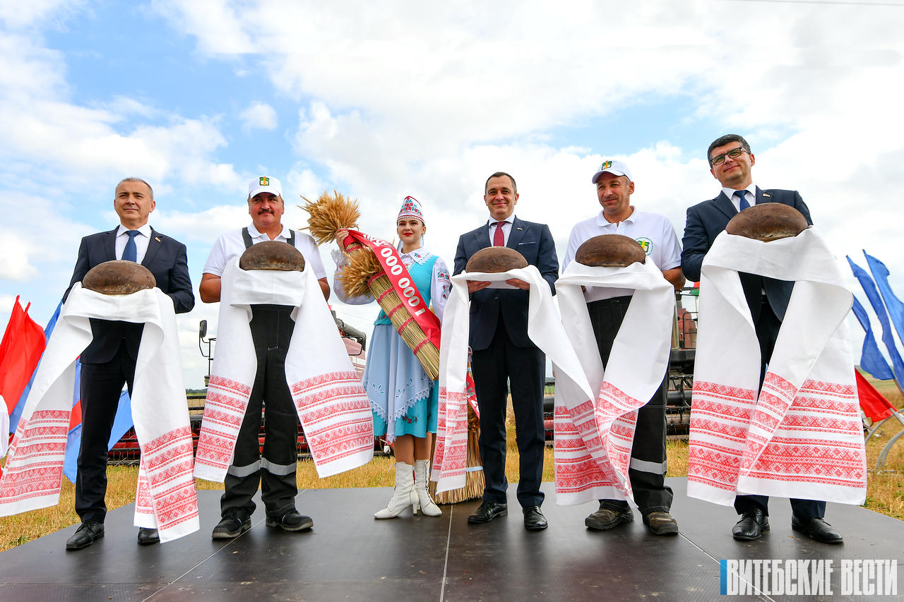 Аграрии Витебской области намолотили 1 миллион тонн зерна и маслосемян рапса