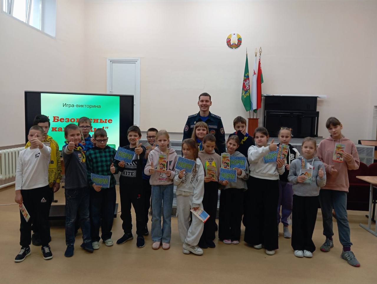 Бешенковичские спасатели проводят акцию «Безопасные каникулы»