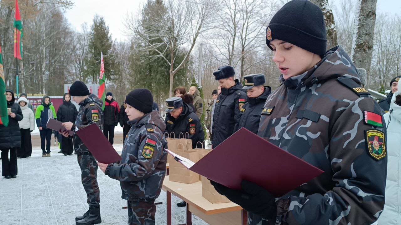 В Бешенковичах пополнились ряды военно-патриотического клуба «Патриот»